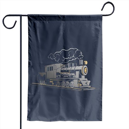 Discover Steam locomotive - Train - steam engine Garden Flags