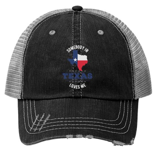 Discover Texas, Texas Lone Star, Lone Star State Print Trucker Hats