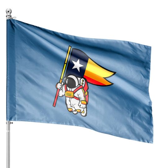 Discover Houston Champ Texas Flag Astronaut Space City House Flags