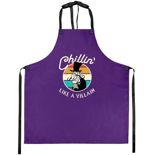 Discover Chillin Like A Villain - Cartoon Villain - Aprons