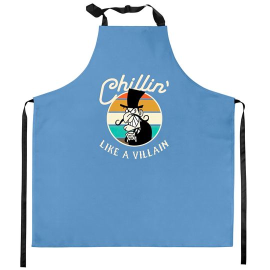 Discover Chillin Like A Villain - Cartoon Villain - Kitchen Aprons