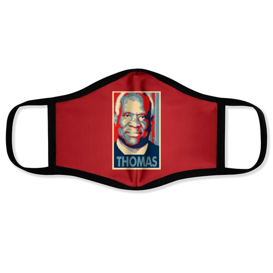 Discover Clarence Thomas Political Parody Classic Face Masks