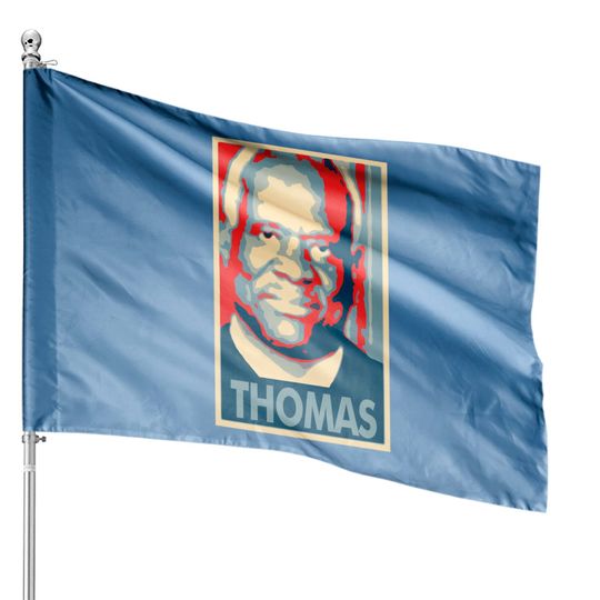 Discover Clarence Thomas Political Parody Classic House Flags