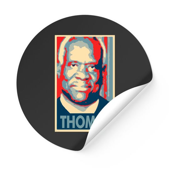 Discover Clarence Thomas Political Parody Classic Stickers
