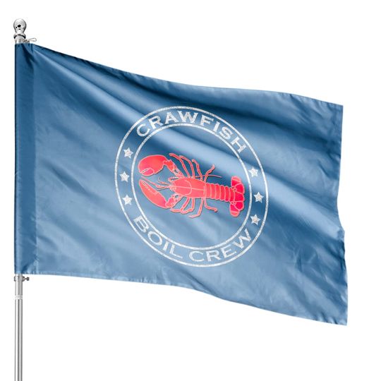 Discover Crawfish Boil Crew House Flags