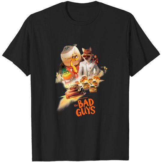 Discover The Bad Guys Cartoon Movie Upcoming Shirts, The Bad Guys 2022 Film Movie T Shirt