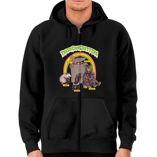 Discover Trash Can Critters - Opossum - Zip Hoodies