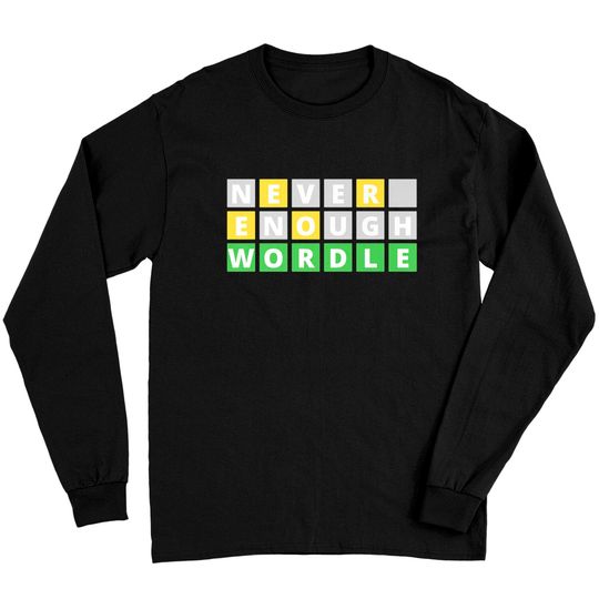 Discover Wordle Word Game Gift Premium Long Sleeves