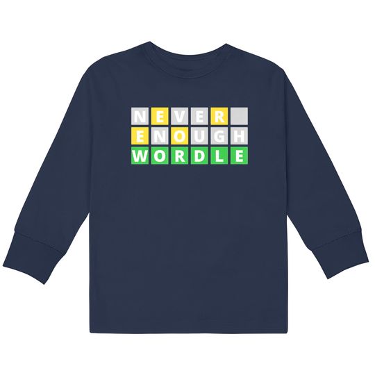 Discover Wordle Word Game Gift Premium  Kids Long Sleeve T-Shirts