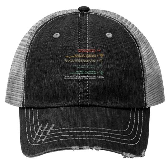 Discover Science and Physics Formula Equations Physicist - Science - Trucker Hats