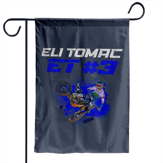 Discover Eli Tomac Garden Flags, Eli Tomac 3, ET3 2022, Motorcycle Racer Garden Flags