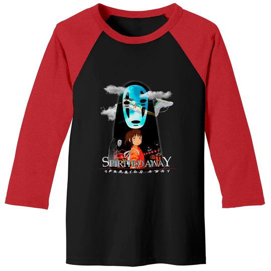 Discover Vintage Spirited Away Graphic Baseball Tees