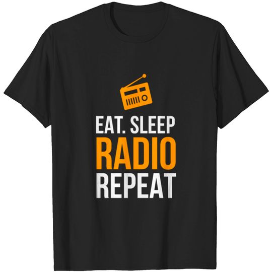 Discover Eat Sleep Radio Repeat T-shirt