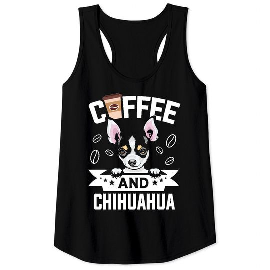 Discover Coffee and Chihuahua Dog Lover Tank Top - Fun Gift Idea