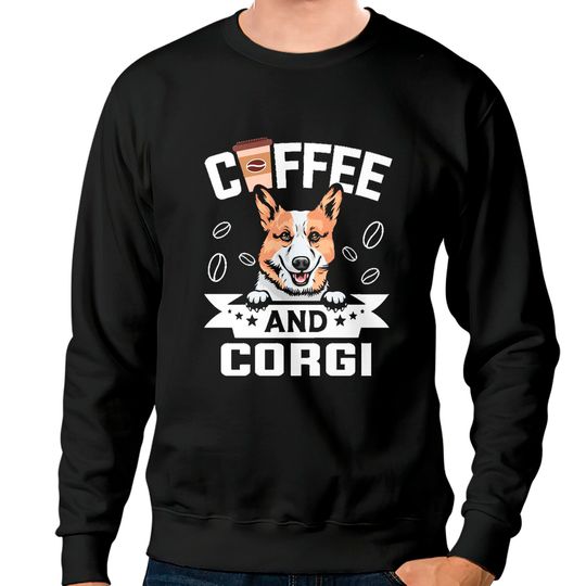 Discover Corgi Coffee Lover Sweatshirt - Perfect Gift for Dog Enthusiasts