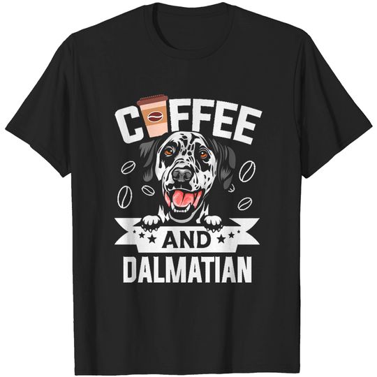 Discover Coffee Lover's Dalmatian Dog T-Shirt - Great Gift for Dog Enthusiasts
