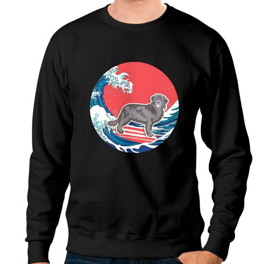Discover Newfoundland Gifts Sweatshirt - Ocean Waves Surfing Design
