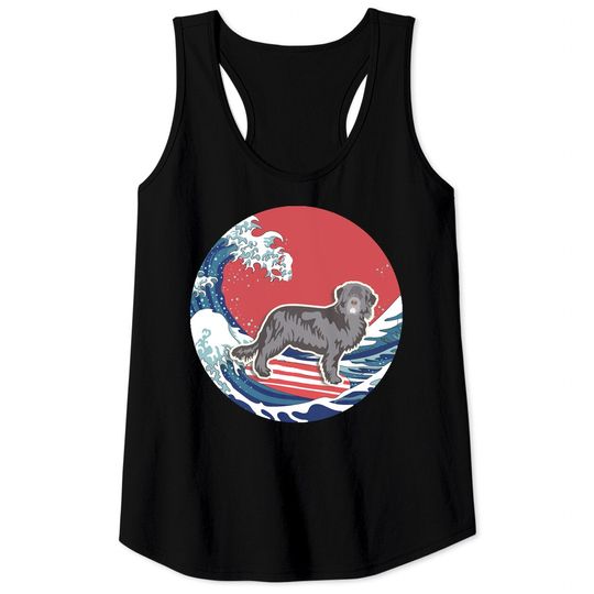 Discover Newfoundland Gifts Tank Top - Ocean Waves Surfing Design