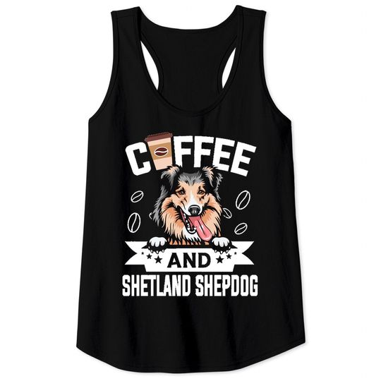Discover Shetland Sheepdog Dog Design Tank Top for Dog Lovers