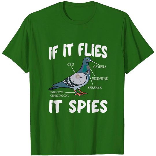 Discover Birds Are Not Real Funny Bird Spies Conspiracy Theory Birds T-Shirt