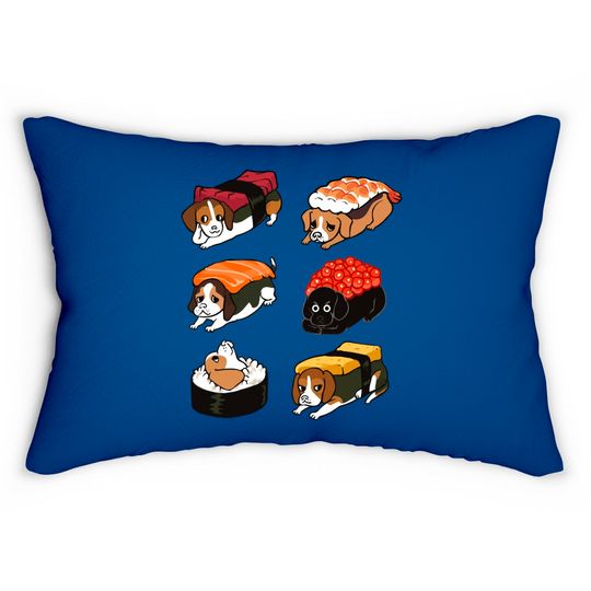 Discover Sushi Beagle - Beagle - Lumbar Pillows