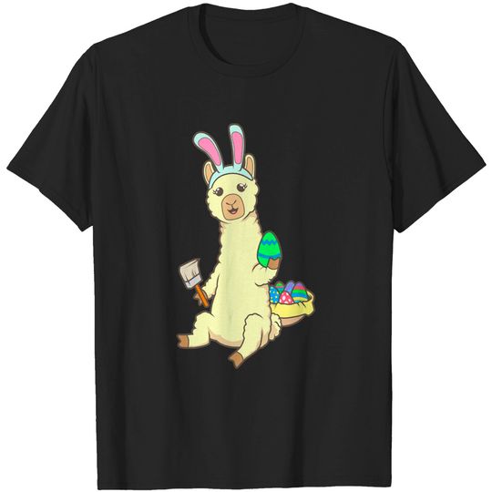 Discover Cute Llama Easter T-Shirt - Fun Easter Gift