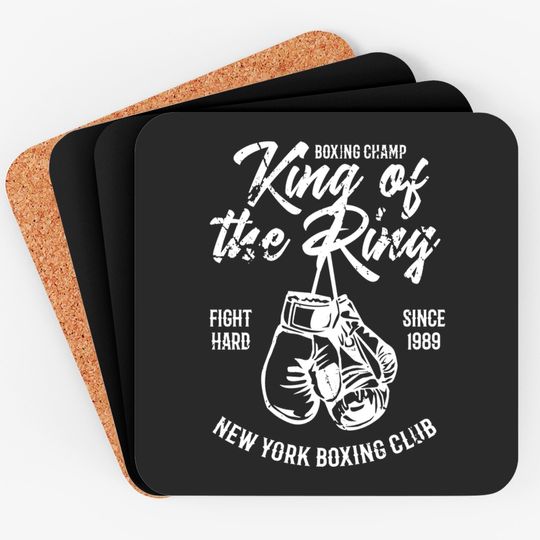 Discover King of The Ring - Boxing Gloves - Coasters