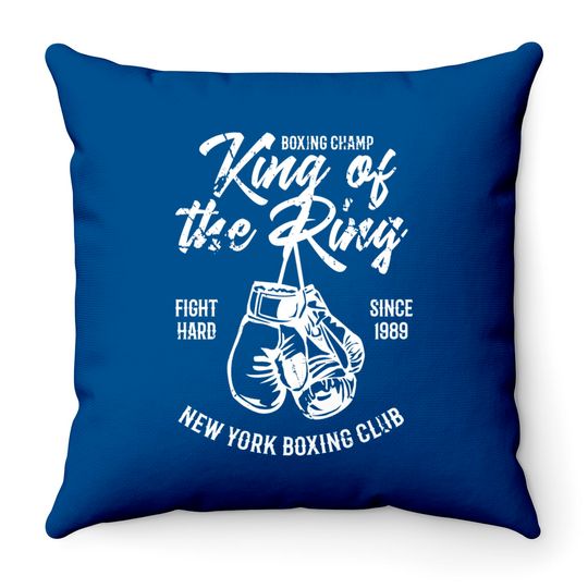 Discover King of The Ring - Boxing Gloves - Throw Pillows