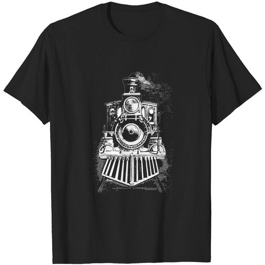 Discover Vintage Locomotive Steam Engine Railroad Trains T-shirt