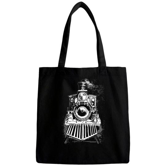 Discover Vintage Locomotive Steam Engine Railroad Trains Bags
