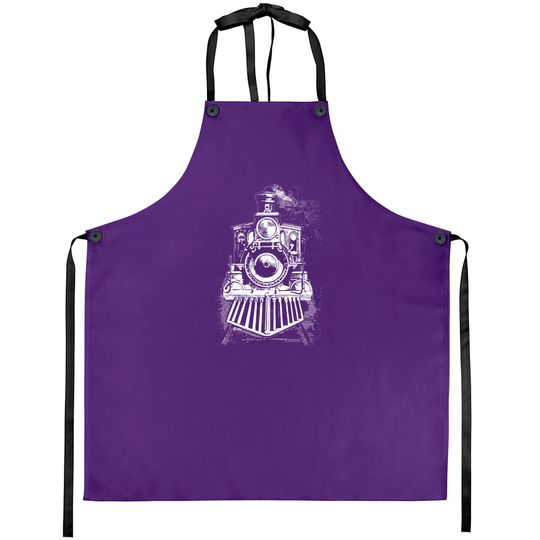 Discover Vintage Locomotive Steam Engine Railroad Trains Aprons