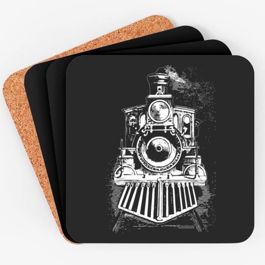 Discover Vintage Locomotive Steam Engine Railroad Trains Coasters