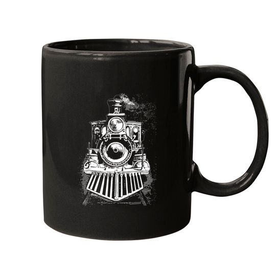 Discover Vintage Locomotive Steam Engine Railroad Trains Mugs