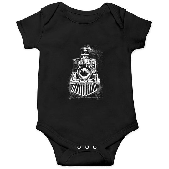 Discover Vintage Locomotive Steam Engine Railroad Trains Onesie