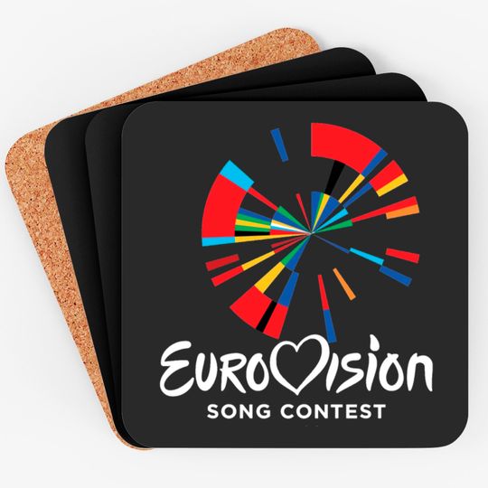 Discover Eurovision song contest logo Coasters