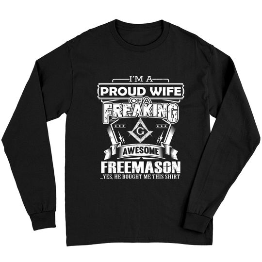 Discover Freemason - PRoud wife of a freemason Long Sleeves