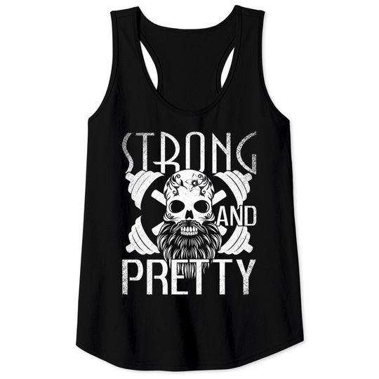 Discover Strong and Pretty Strongman Gym Vintage - Strong And Pretty - Tank Tops