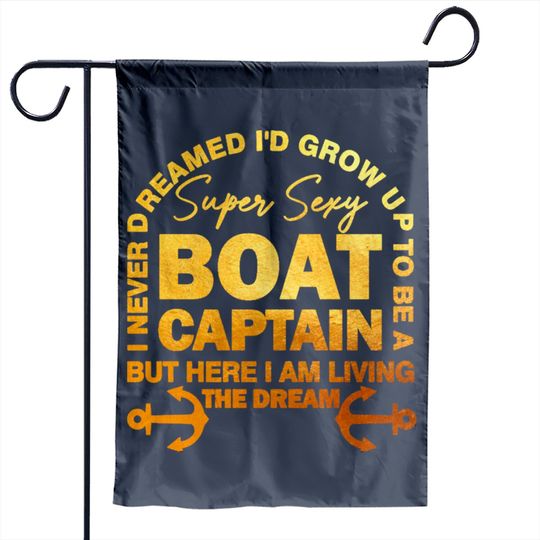 Discover Super Sexy Boat Captain Garden Flags for Decoration