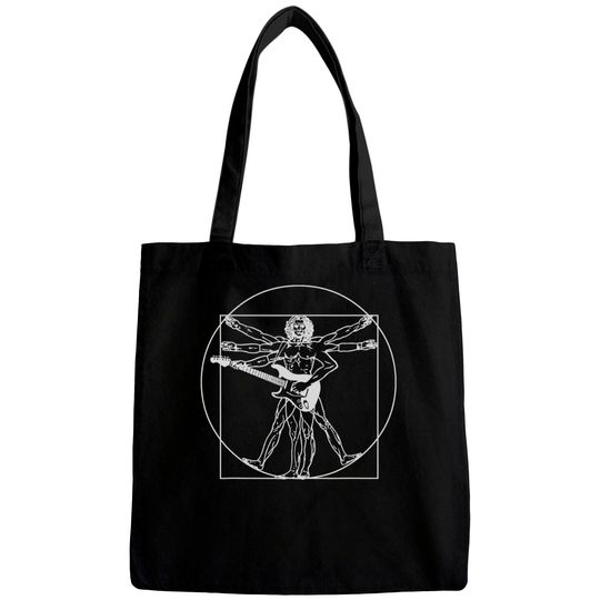 Discover Vitruvian Man Guitar Shirt Da Vinci Guitarist Bags Gift Bags