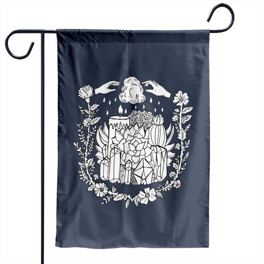 Discover Crystal Garden Flags Crystals And Succulents Witchy