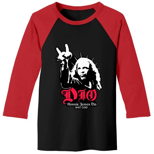 Discover Ronnie James Dio Tshirt Classic Guys Unisex Tee Tee Shirt Classic Baseball Tees