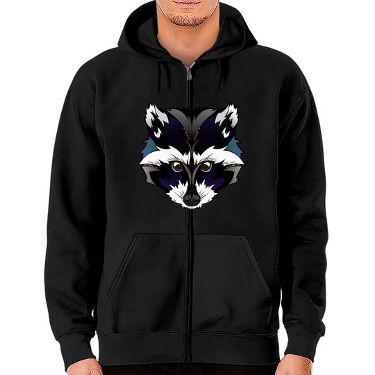 Discover Raccoon Zip Hoodies