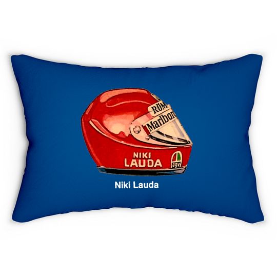 Discover niki lauda helmet Lumbar Pillows