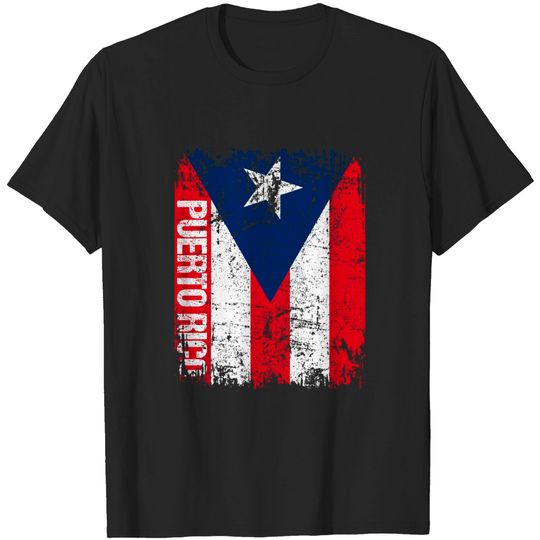 Discover Puerto Rico Vintage Flag T Shirt