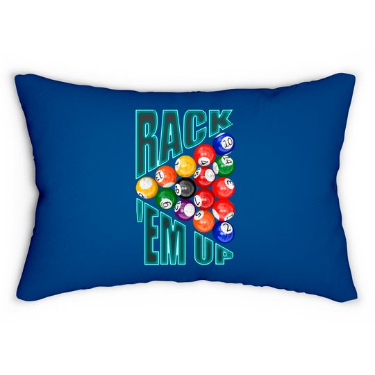 Discover Rack’em Up Billiards - Pool Player - Lumbar Pillows