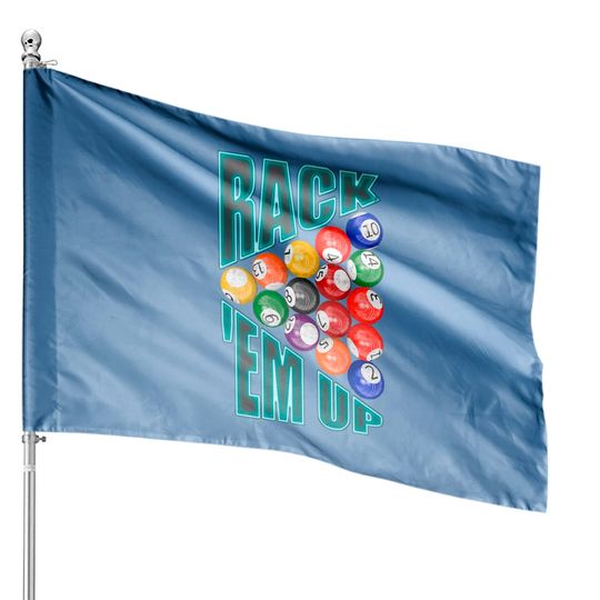 Discover Rack’em Up Billiards - Pool Player - House Flags