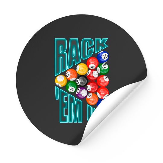 Discover Rack’em Up Billiards - Pool Player - Stickers
