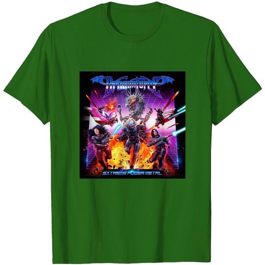 Discover Dragonforce Extreme Power Metal Cover Art T-Shirt