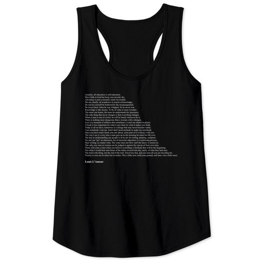 Discover Louis L'Amour Quotes - Louis Lamour - Tank Tops