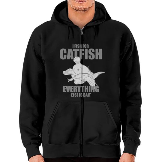 Discover Catfish Fishing Shirts Fish For Catfish Zip Hoodies
